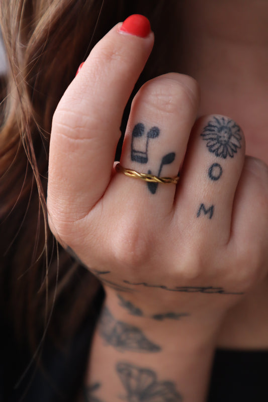 River Braided Stacking Ring