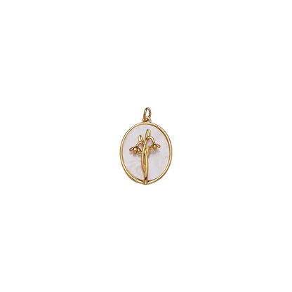 Pearl Birth Flower Charm