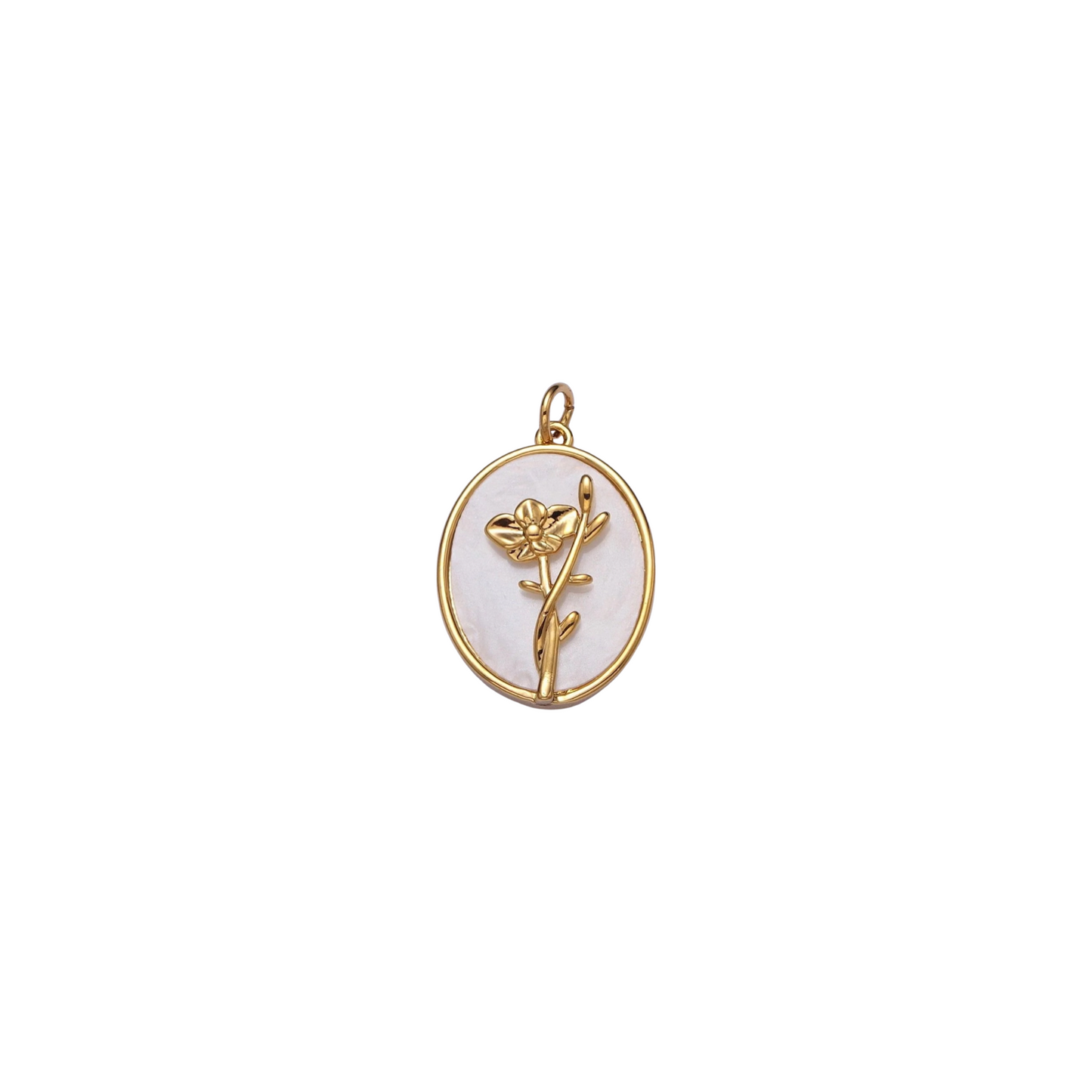 Pearl Birth Flower Charm