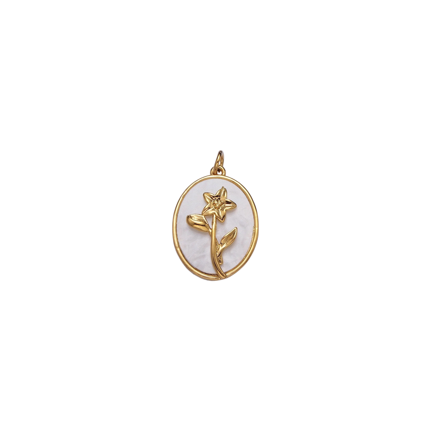 Pearl Birth Flower Charm