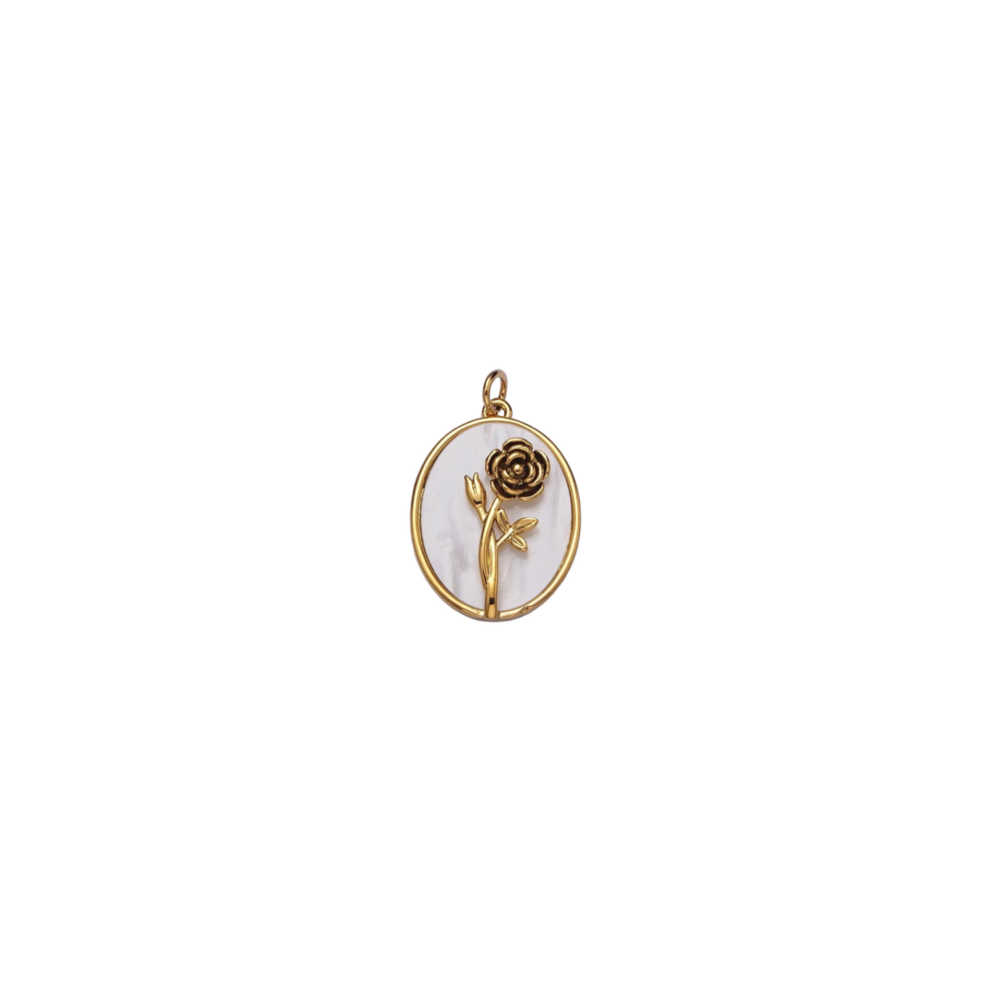 Pearl Birth Flower Charm