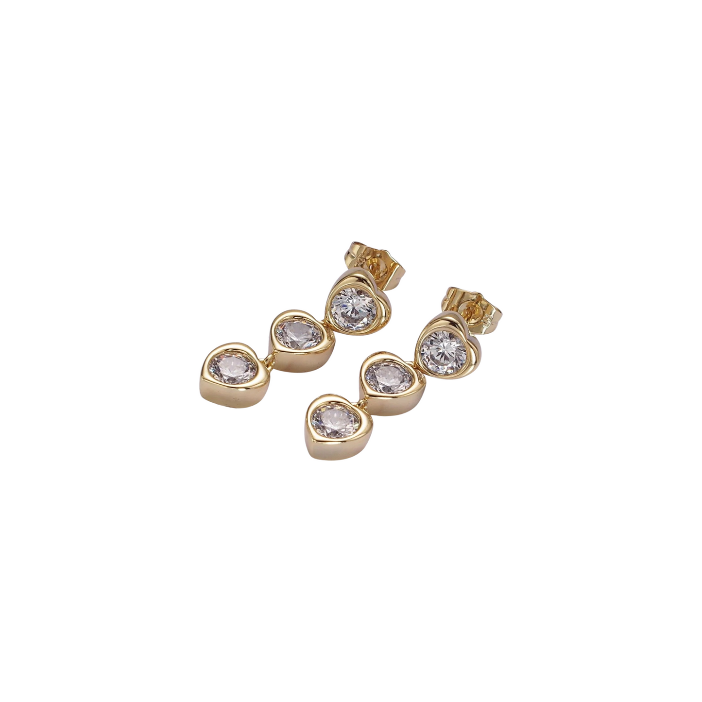 Triple CZ Stud