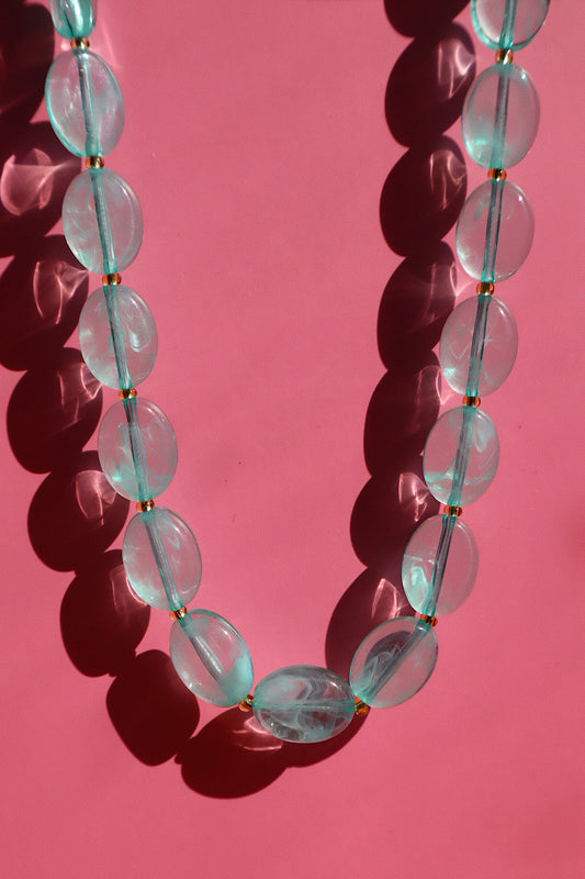 Jones Necklace- Aquamarine
