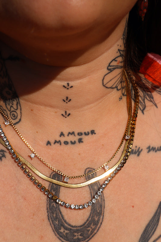 Kitty Triple Layer Necklace