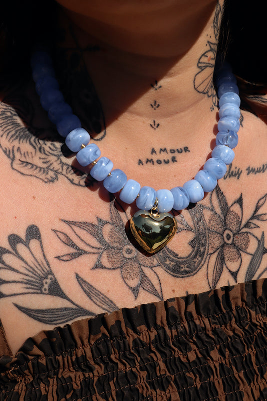 Maggie Necklace- Baby Blue