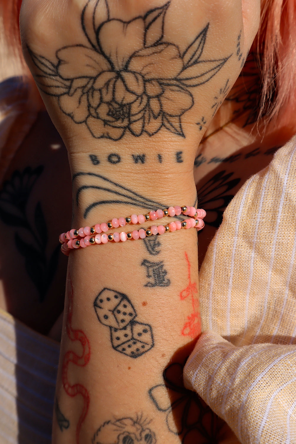 Mila Pink Pearl Bitty Stacker