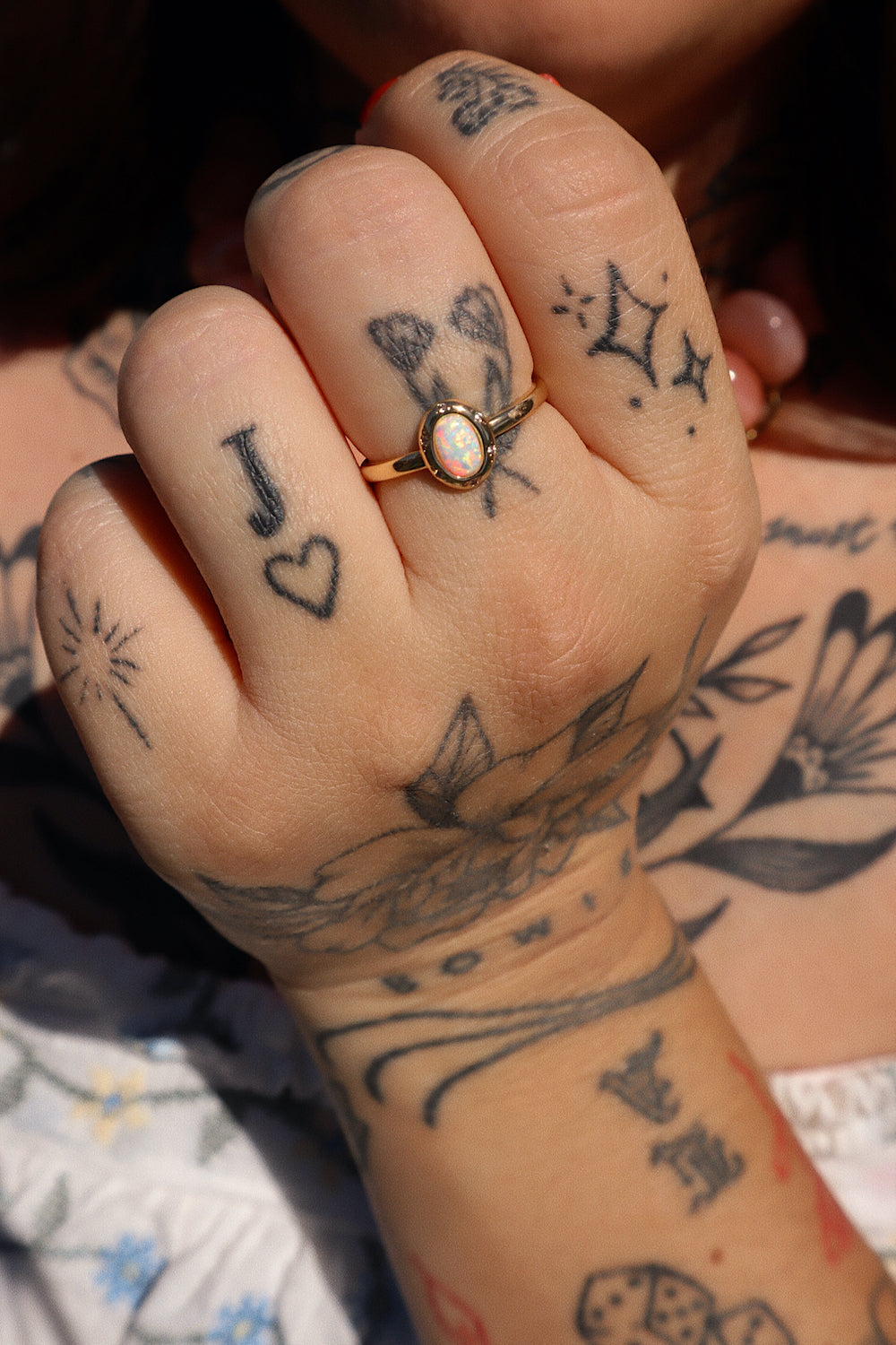 Opalite Adjustable Ring