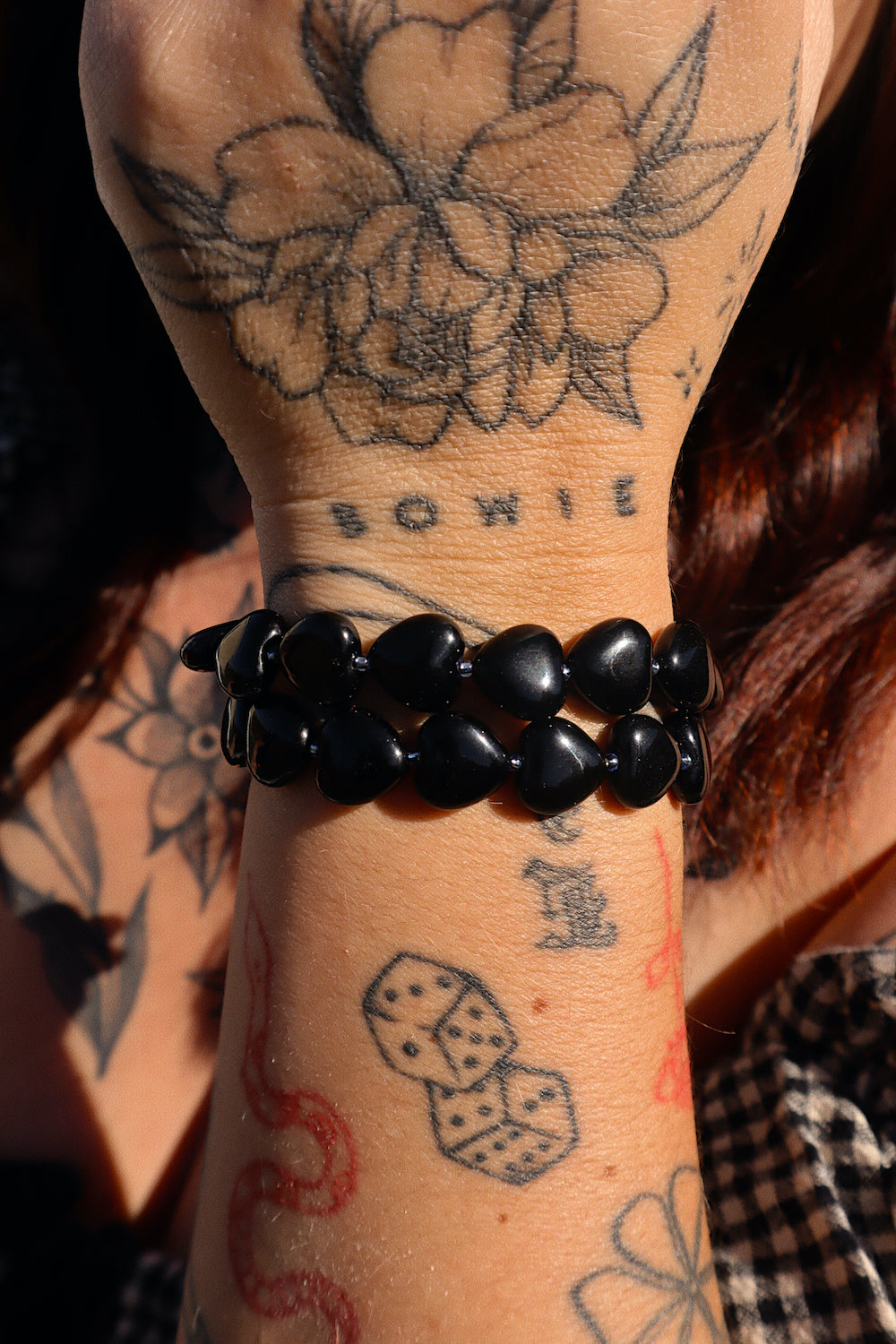 Revenge Onyx Heart Stacker