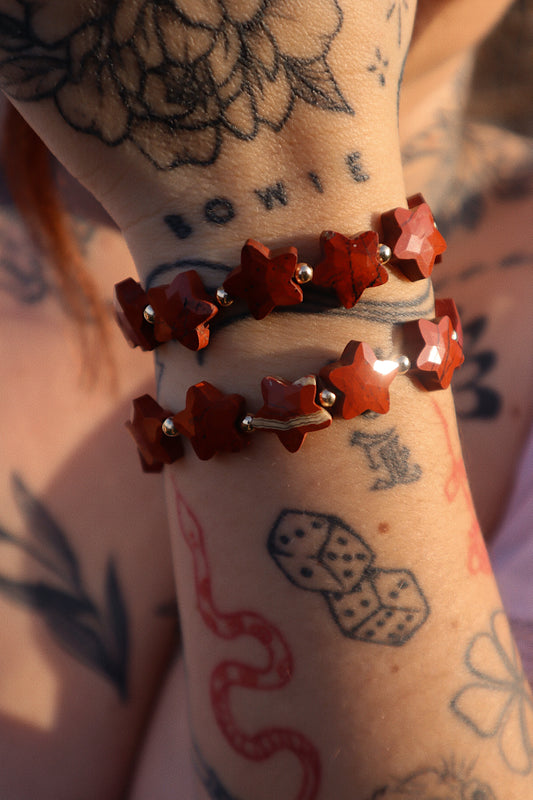 Stella Red Jasper Star Stacker
