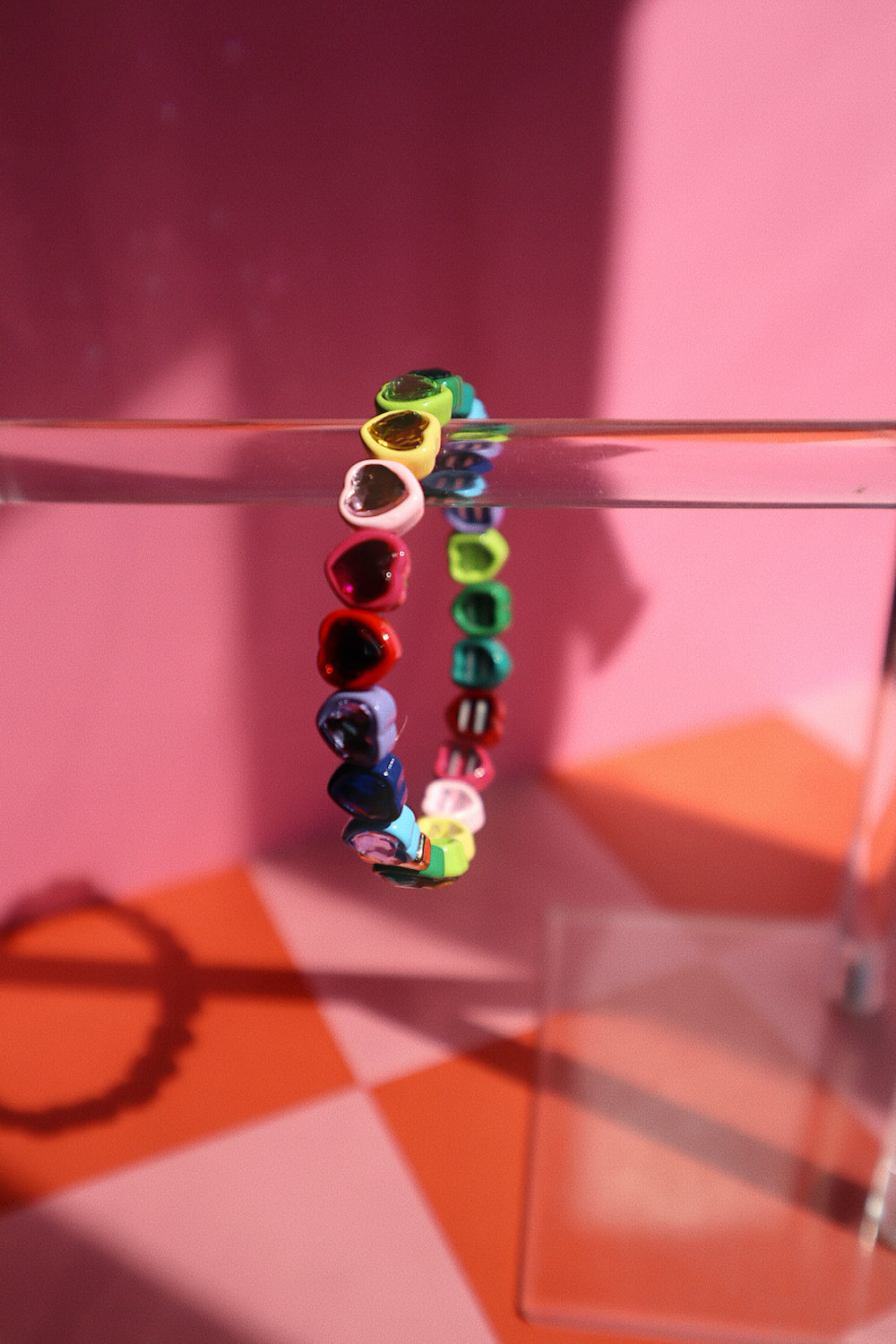 Rainbow Heart Bracelet