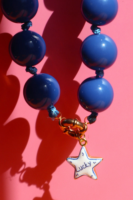 Chunky Cobalt Lucky Necklace