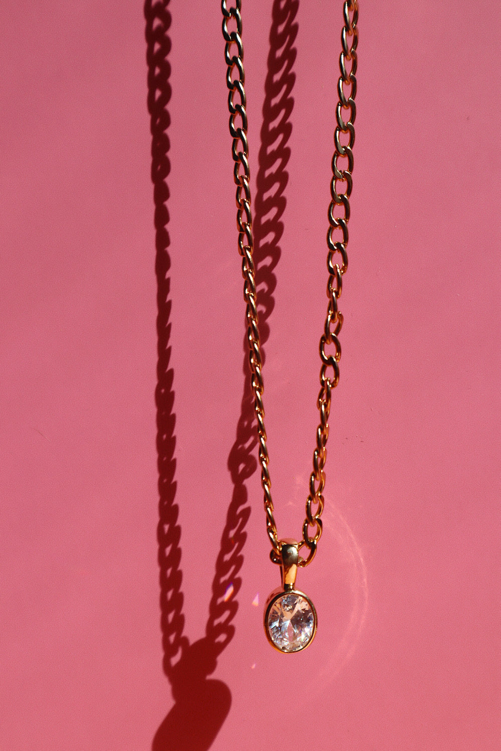 Oval CZ Necklace