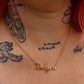 Poppy Custom Namebar Necklace - Amelia Script