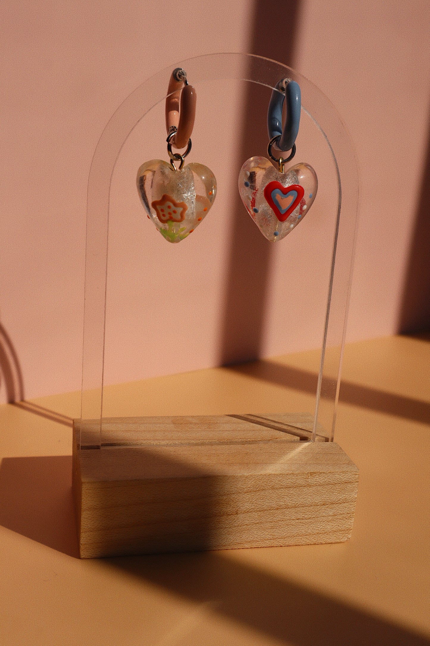 Colorful Heart Earrings