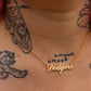 Poppy Custom Namebar Necklace - Brooke Script