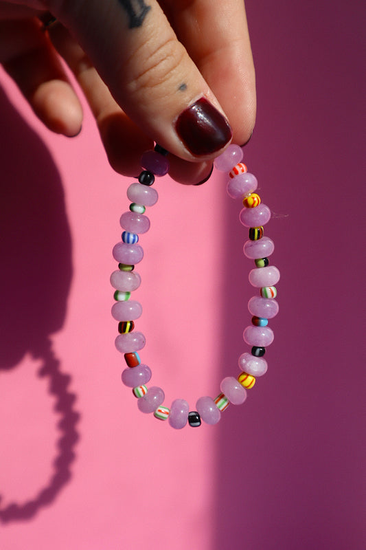 Lilac Rainbow Bracelet