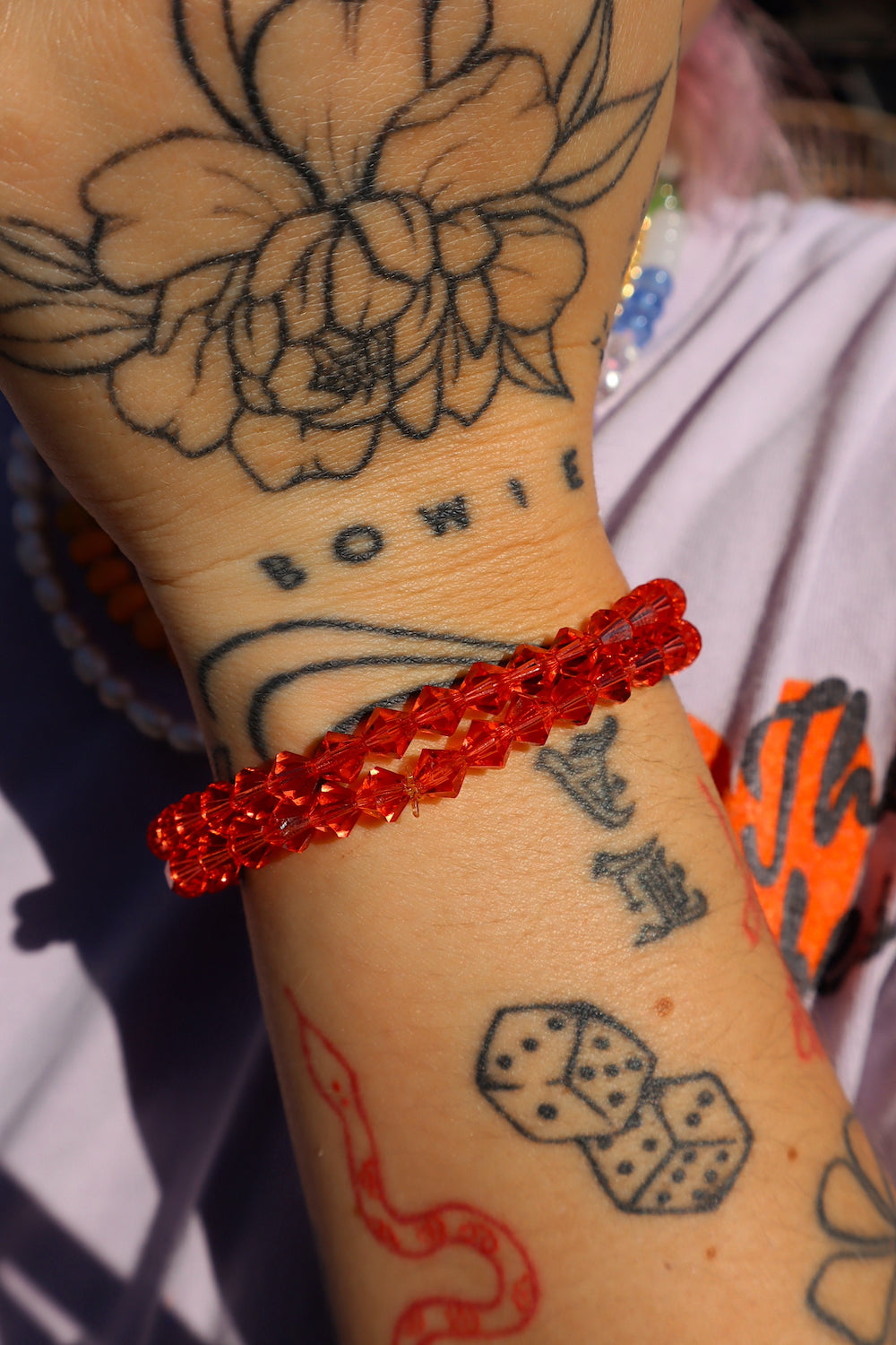 Grapefruit Swarovski Stacker