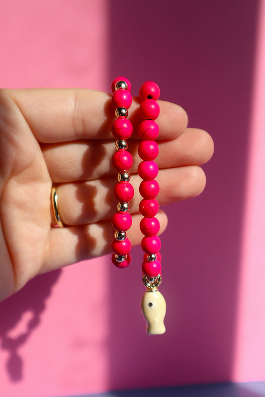 Hot Pink Magnesite Stacker