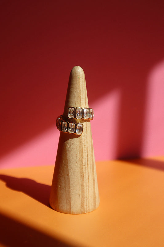 Adjustable CZ Wrap Ring