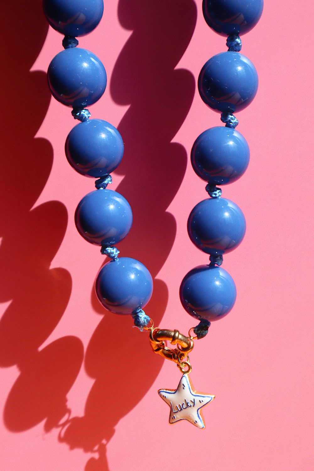 Chunky Cobalt Lucky Necklace