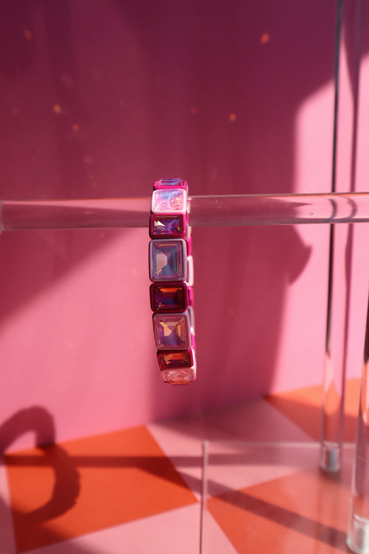 Gem Bracelet- Hot Pink/Blush- PRESALE