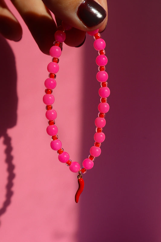 Hot Pink Pepper Bracelet