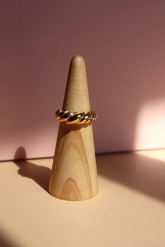 Chunky Croissant Ring- Size 8
