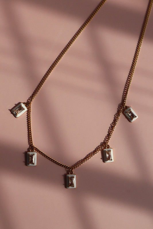 Colorpop Necklace- White