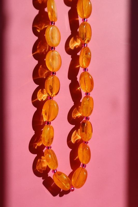 Jones Necklace- Tangerine