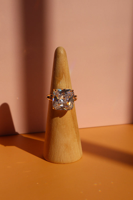 Square Adjustable Statement Ring