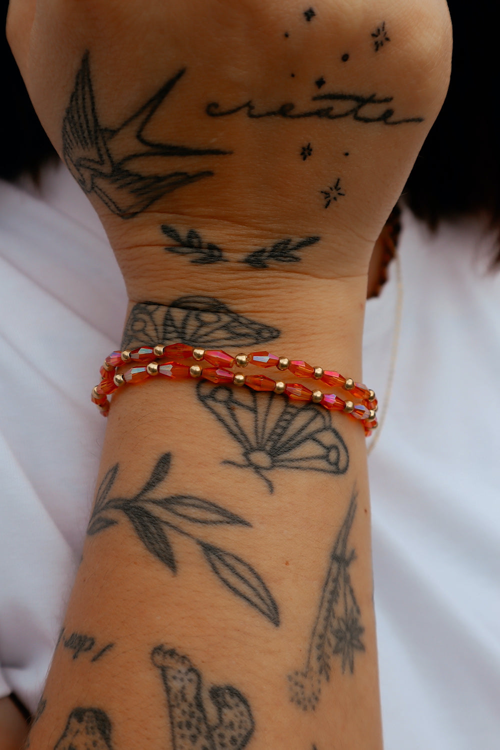 Orange Rainbow Bitty Swarovski