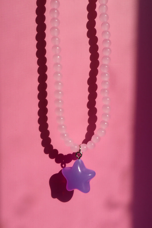 Lilac/Blush Star Necklace