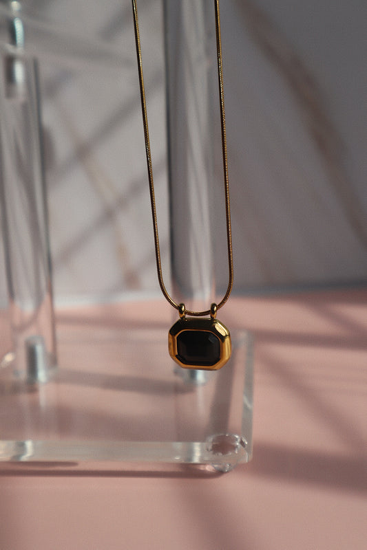 Onyx CZ Necklace