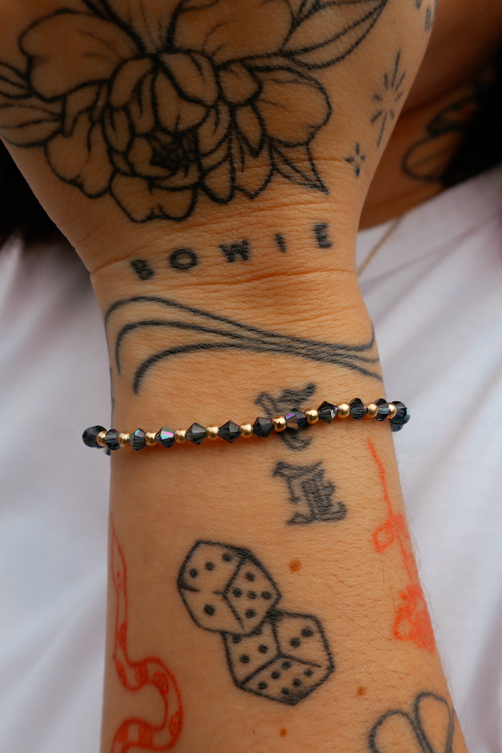 Navy AB Bitty Swarovski