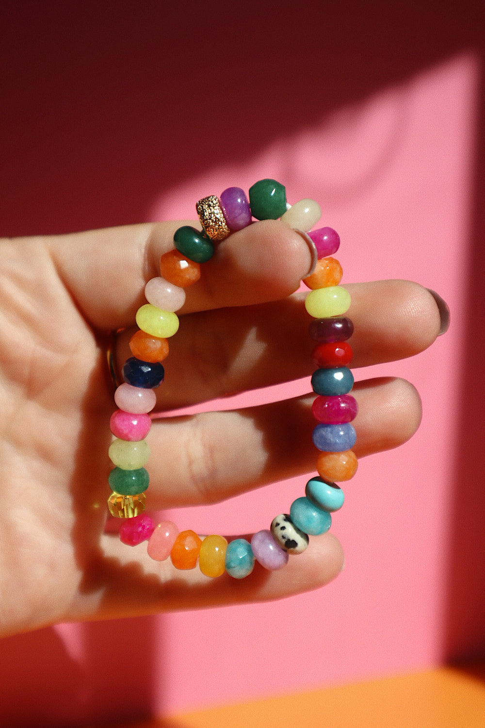 Rondelle Bracelet- Rainbow