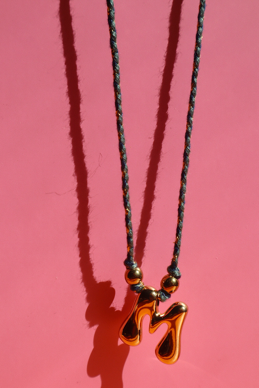 Olive Braided Necklace- M