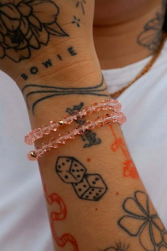 Blush Swarovski Stacker