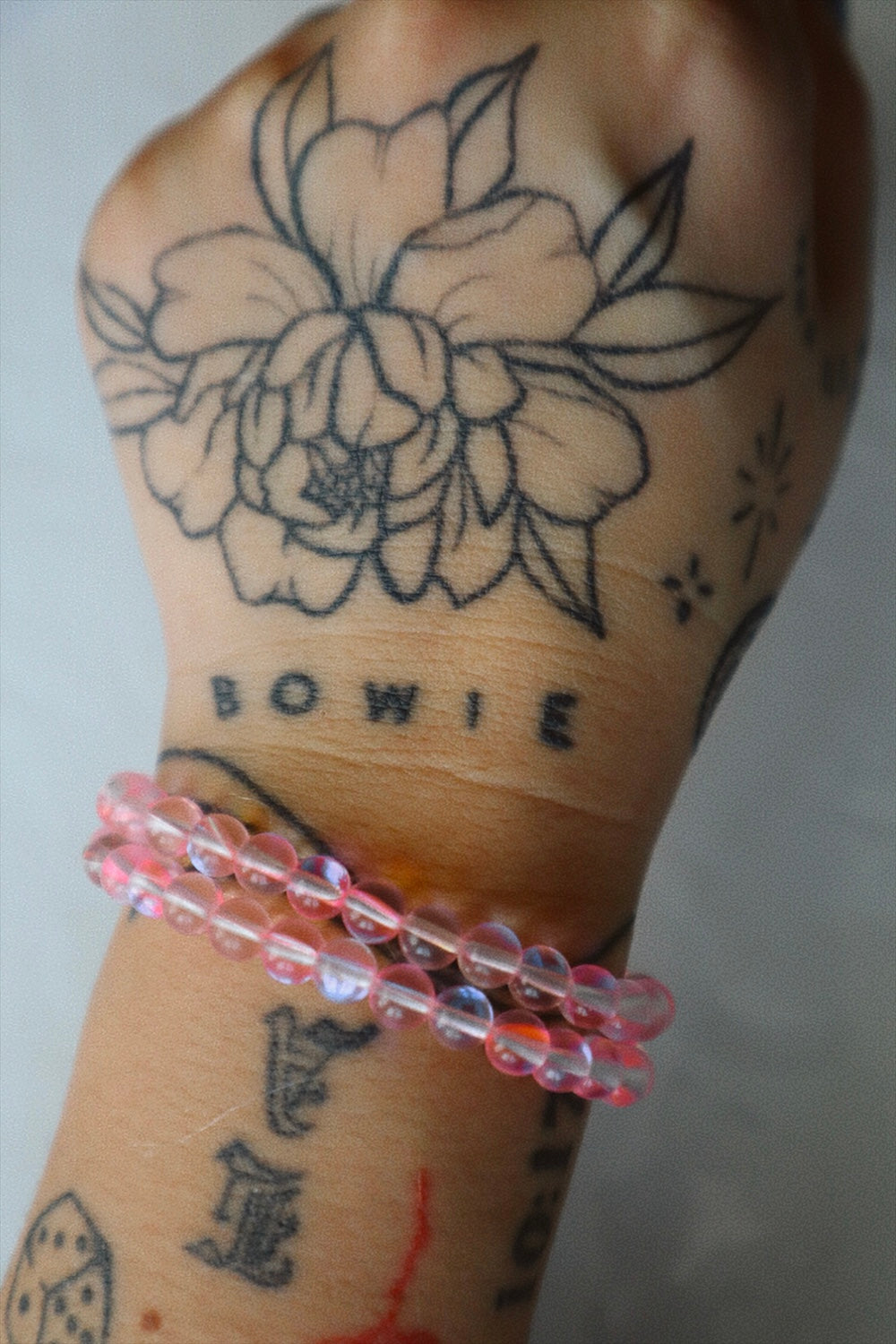 Hot Pink Moonstone Stacker