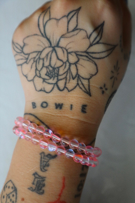 Hot Pink Moonstone Stacker