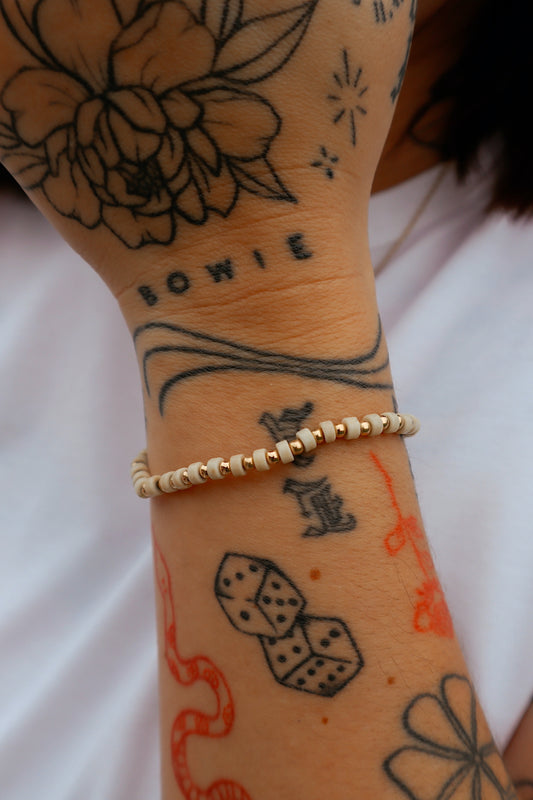 Cream Pearl Bitty Stacker