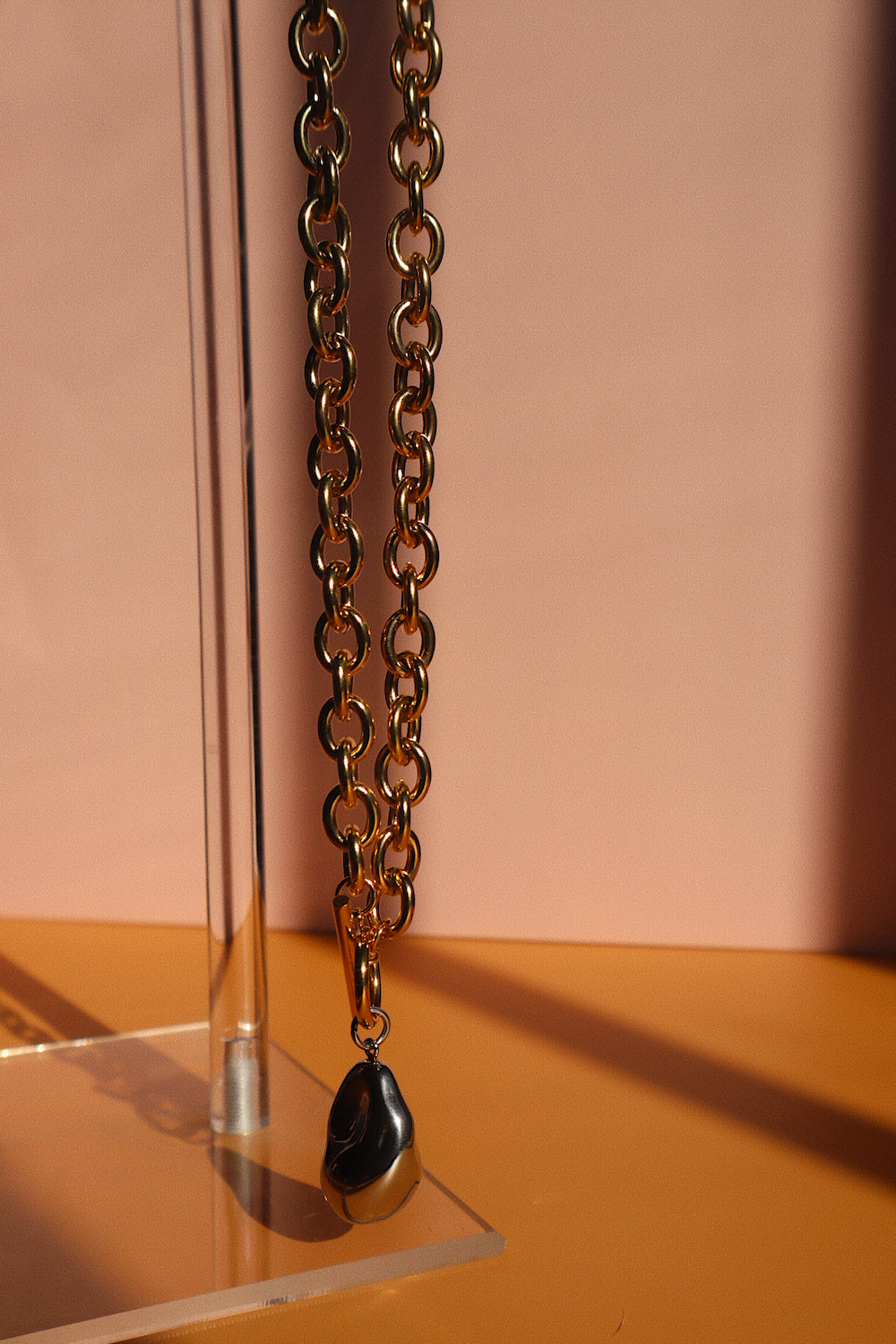 Mixed Metal Toggle Necklace