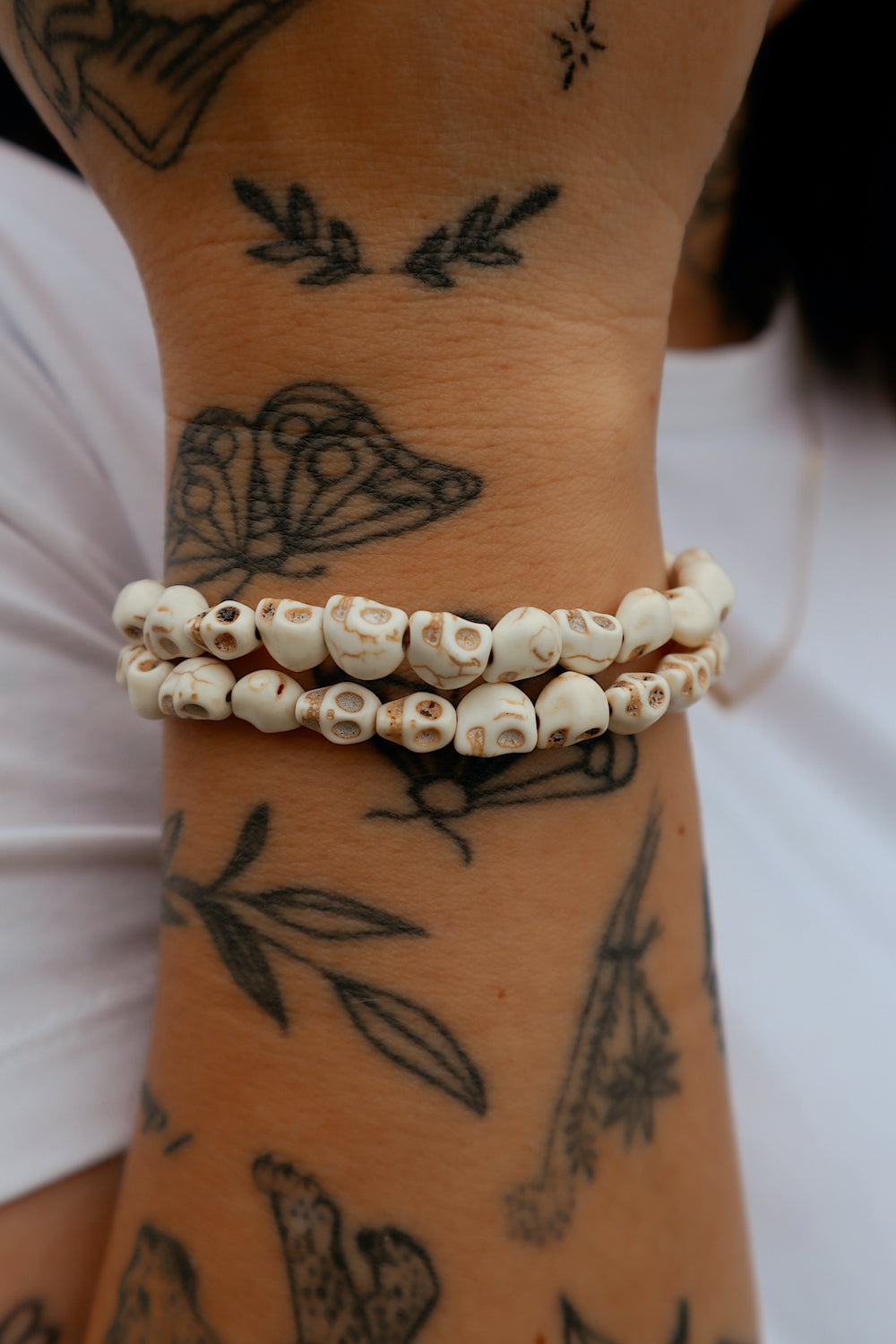Cream Skull Stacker
