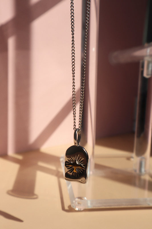 Mixed Metal Eagle Necklace