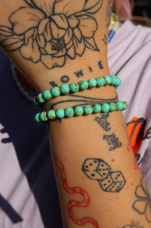 Teal Magnesite Stacker