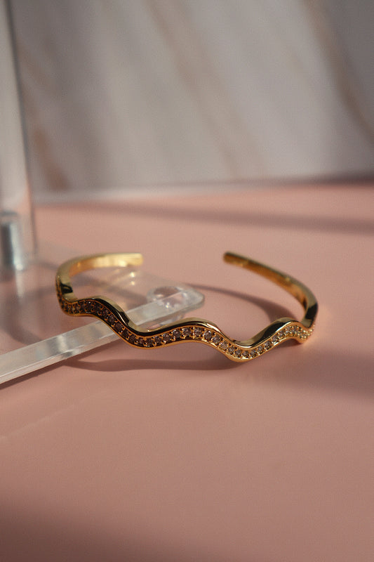 Wavy Gold Cuff