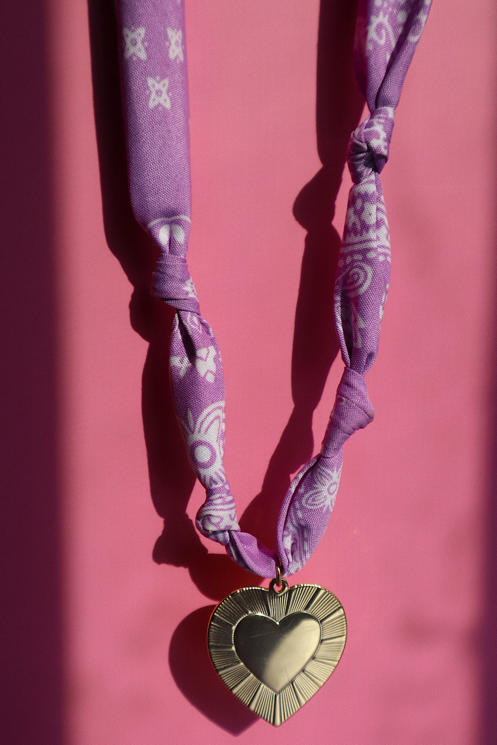 Lilac Bandana Necklace