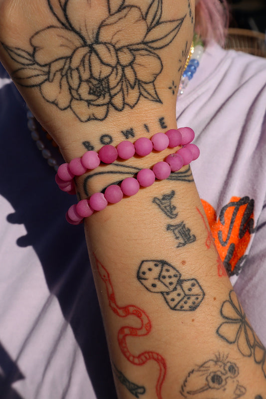 Matte Magenta Agate