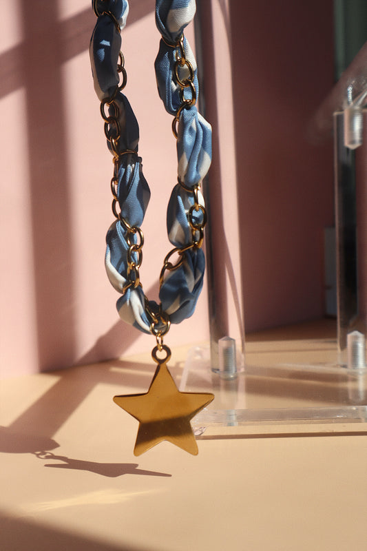 Vintage Silk Bandana Necklace