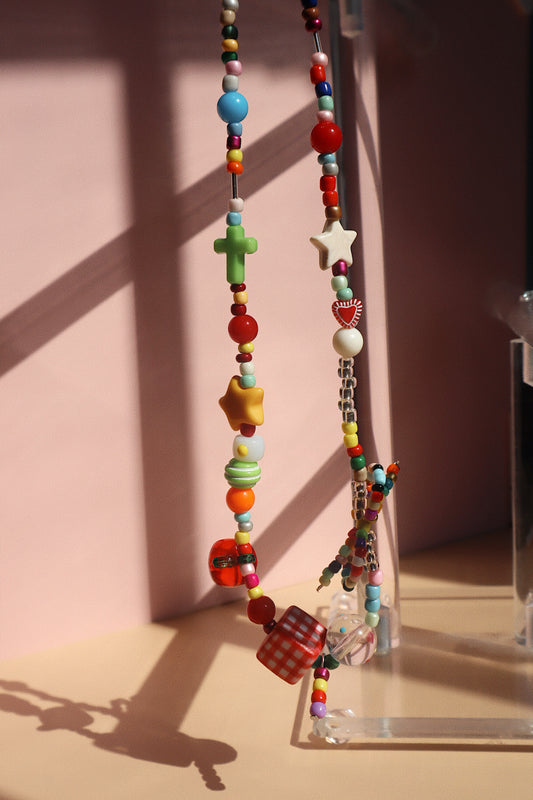 Whimsical Gingham Necklace