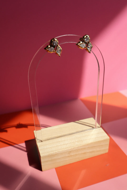 Triple Stone Stud